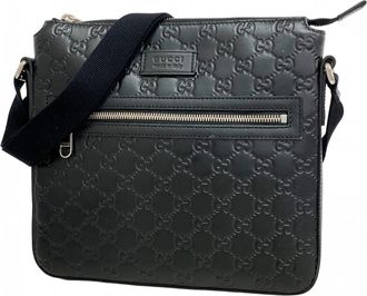 Gucci Black Leather Shoulder Bag (Pre-Owned)