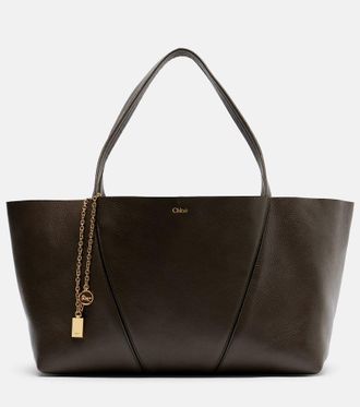 Chlo&eacute; Chlo&eacute; Chlo&eacute; Spin Medium leather tote bag
