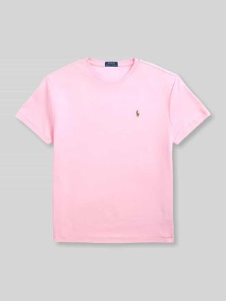 Polo Ralph Lauren Regular Fit T-Shirt aus reiner Baumwolle in Pink, Gr&ouml;&szlig;e XXL