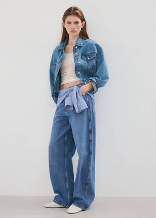 Mango Jeans balloon vita media blu medio - Donna - 36 - MANGO