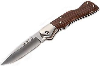OEM Navaja Muela Bx Maderas, Bx-8r, Cachas De Madera Prensada Coral Y Alpaca, Hoja De 8,5 Cm, Peso 120 Gramos + Tarjeta Multiusos De Regalo