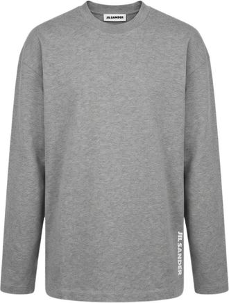 Jil Sander T-shirt - Dames - Longsleeves - Grijs - S - Tops