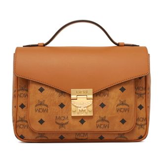 MCM Tracy Kleine Handtas - Dames - Handtassen - Bruin - ONE Size - Leer - Tassen