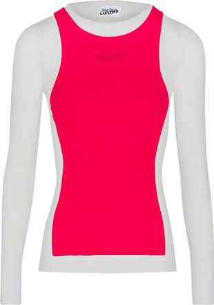 Jean Paul Gaultier Gelaagd T-shirt - Rood
