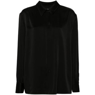 Jil Sander Pointed-collar Satin Shirt