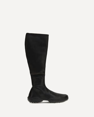 Miu Miu Stivali alti in nappa elasticizzata Woman 39