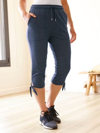 Catamaran Sweathose CATAMARAN, Damen, Gr. 36/38, Normalgr&ouml;ssen, dunkelblau, meliert, 50% Baumwolle, 50% Polyester, unifarben, Hosen Sweathose