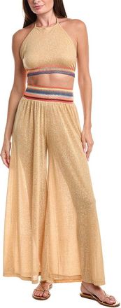 Pitusa 2Pc Halter Top & Wide Leg Pant Set