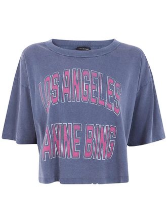 Anine Bing Johnny Cropped Tee