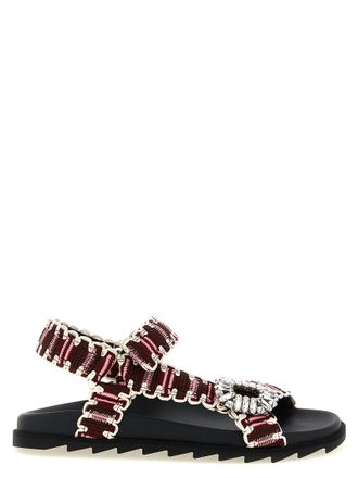 Roger Vivier Multicolor Polyester Flat Womens Sandals