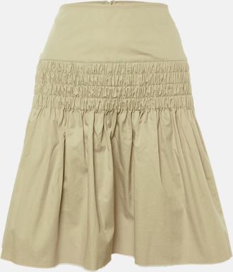 Isabel Marant &eacute;toile Beige Cotton Smocked Skirt