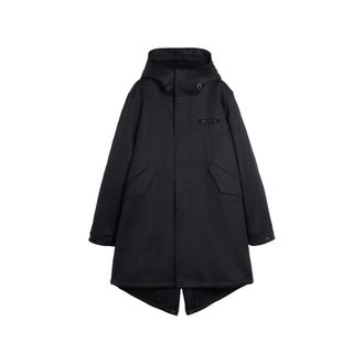 Aspesi Logo-patch Hooded Parka Coat
