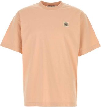 Stone Island Peach Crewneck Logo T-Shirt