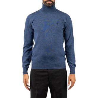 Brooksfield Maglione Dolcevita - - Knitwear - Uomo - Blu - S