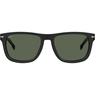 BOSS 55mm Square Sunglasses in Black at Nordstrom Rack