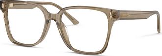Jimmy Choo London Womens Transparent Prescription Eyeglasses Frame In Clear Brown