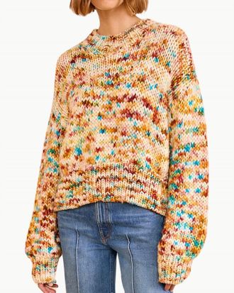 Ulla Johnson Maude Multicolor Knit Pullover In Opal