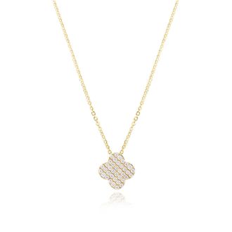 The Lovery Diamond Clover Necklace