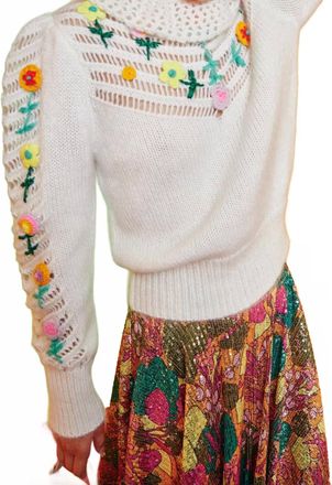 Celia B Bianca Sweater In White