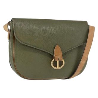 Dior Pre-owned Vintage Schoudertas - Dames - Vintage Schoudertas - Groen - ONE Size - Leer - Vintage
