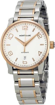 Montblanc Montblanc Timewalker Silver Dial Two-tone Mens Watch 110329