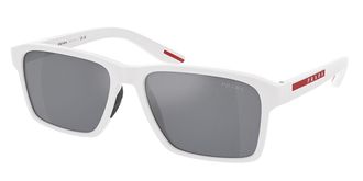 Prada PS05YSF Asian Fit TWK40A Mens Sunglasses White Size 58
