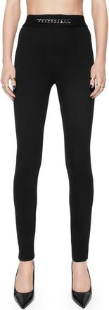 Rebecca Minkoff Sienna Chain Detail Leggings in True Black at Nordstrom Rack, Size X-Small