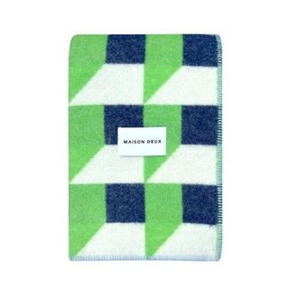 Maison Deux Cubics Blanket in Bright Green at Nordstrom, Size Medium
