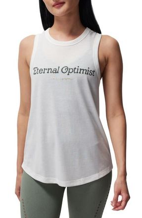 Spiritual Gangster Eternal Optimist Tank in White at Nordstrom, Size Small