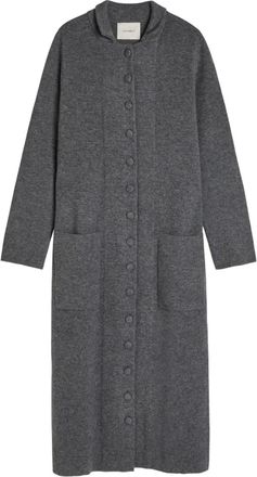 Lisa Yang button pockets coat - Grey
