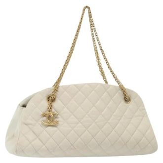 Chanel Pre-owned Shoulder Bags, female, White, Size: ONE SIZE Pre-owned Vintage Shoulder Bag