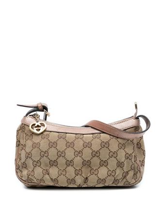 Gucci 2000-2015 GG Canvas Lovely Heart Pochette shoulder bag - Brown