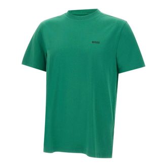 HUGO BOSS Hugo, T-Shirts, male, Green, Size: 4XL Tee T-shirt