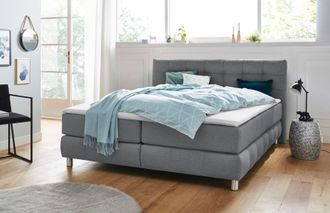 ANDAS Boxspringbett »Salo« incl. Topper, 6 Breiten, 2 Härtegrade, TFK auch in Härtegrad 4