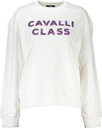 Cavalli Mujer, Sudaderas, Blanco, Talla: XL
