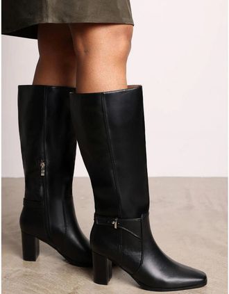 Where's That From Womens Knee High Bt - Black/Black - Size: 4