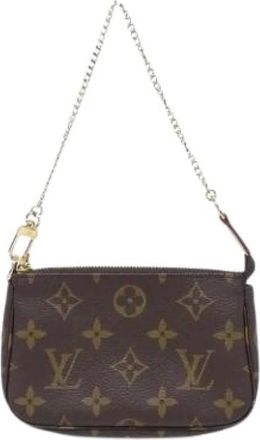 Louis Vuitton Pre-owned Mini Bags, female, Brown, Size: ONE SIZE Pre-owned Pochette Pouch