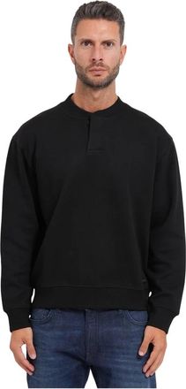 HUGO BOSS Hombre, Sudaderas, Negro, Talla: 3XL