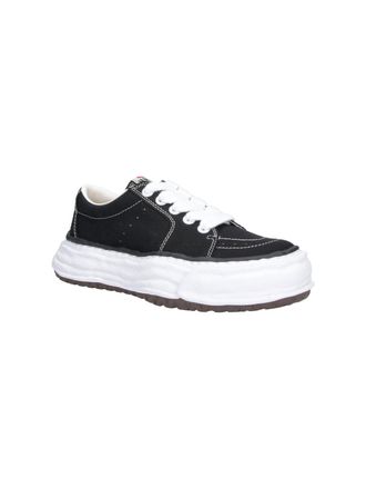 Miharayasuhiro Cotton Canvas Low-Top Sneaker - Black