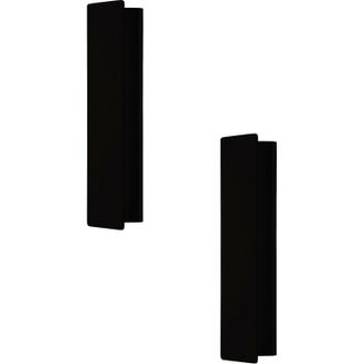 Loops 2 PACK Wall Light Colour Black Aluminium Steel Enclosure Bulb LED 12W Included
