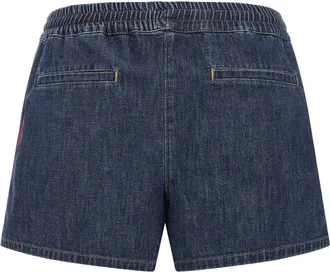 Valentino Garavani Womens Blue Cotton Bermuda Shorts