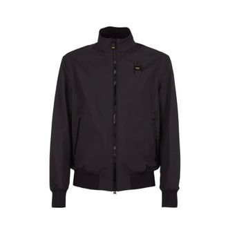 Blauer Bomber Jackets, male, Black, Size: XL Anson Bomber Jacket