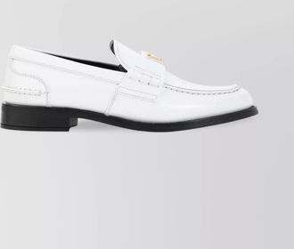 Prada triangle logo detail loafers