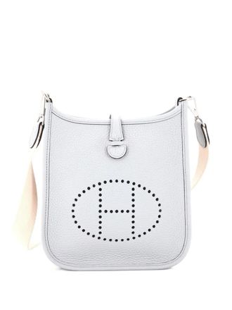 Herm&egrave;s Evelyne Bag Gen III Clemence TPM crossbody bag - women - Calf Leather - One Size - Blue