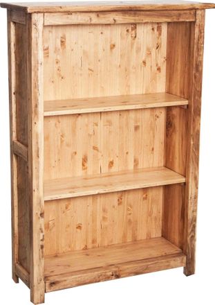 Biscottini International Biscottini - Peque&ntilde;a Biblioteca De Estilo Country De Madera Maciza De Tilo Acabado Con Efecto Natural 68x25x98 Cm