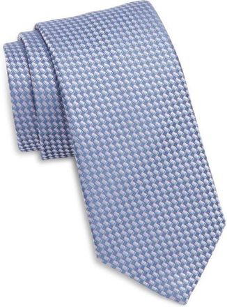 Canali Geometric Silk Tie in Purple at Nordstrom