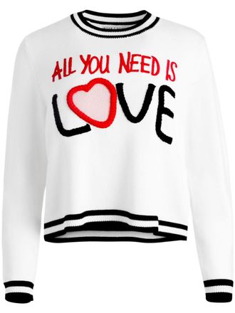Alice & Olivia x The Beatles Rorie jumper - White