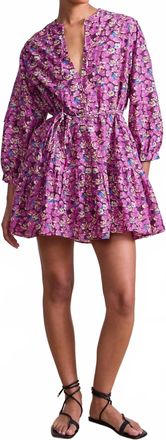 Apiece Apart Lalla Mini Dress In Florette Peony