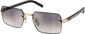 Prada PR D55S ZVN60W Mens Sunglasses Gold Size 55