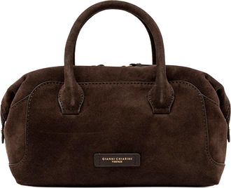 Gianni Chiarini Moka Gemma Suede Handbag
